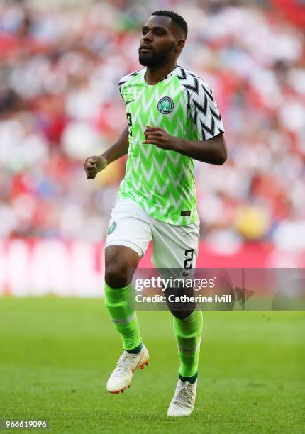 Bryan Idowu of Nigeria during the International Friendly match between England and Nigeria at Wembley Stadium on June 2, 2018 in London, England.
