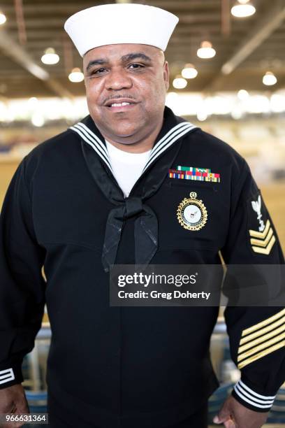 Retired Naval petty officer Generald Wilson attends the William Shatner's Priceline.com Hollywood Charity Horse Show Hosted By Wells Fargo at Los...