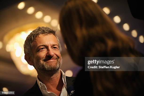 Actor Dominik Raake attends the Medienboard Reception 2010 during day four of the 60th Berlin International Film Festival on February 13, 2010 in...