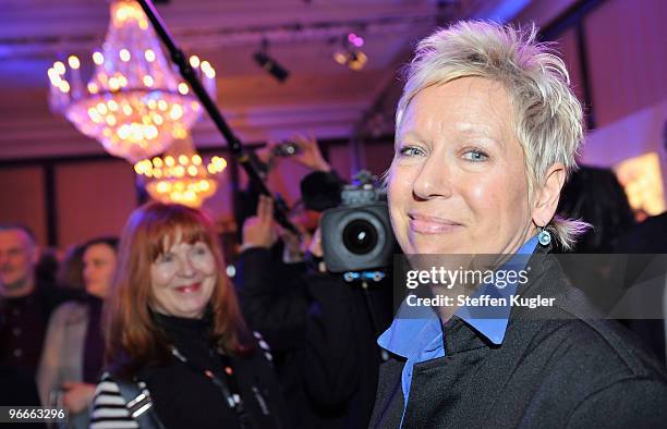 Director Doris Doerrie attends the Medienboard Reception 2010 during day four of the 60th Berlin International Film Festival on February 13, 2010 in...