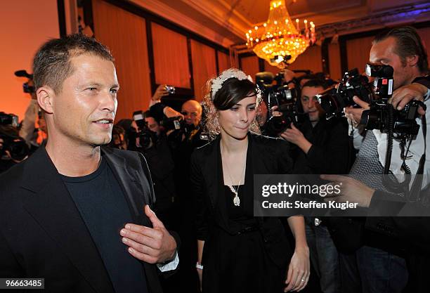 Actor Til Schweiger and actress Nora Tschirner attend the Medienboard Reception 2010 during day four of the 60th Berlin International Film Festival...