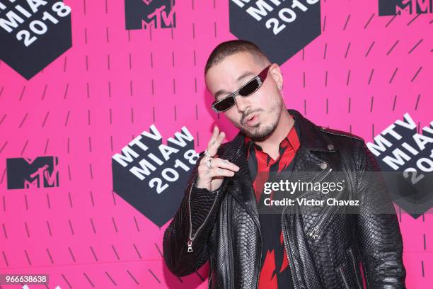 Balvin attends the MTV MIAW Awards 2018 at Arena Ciudad de Mexico on June 2, 2018 in Mexico City, Mexico