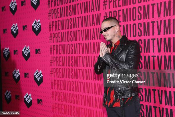 Balvin attends the MTV MIAW Awards 2018 at Arena Ciudad de Mexico on June 2, 2018 in Mexico City, Mexico