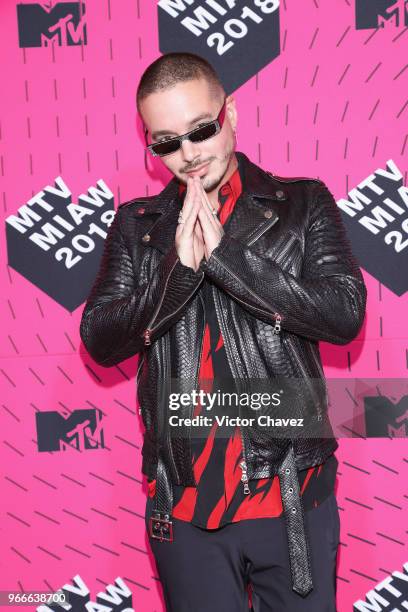 Balvin attends the MTV MIAW Awards 2018 at Arena Ciudad de Mexico on June 2, 2018 in Mexico City, Mexico