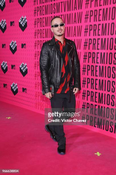 Balvin attends the MTV MIAW Awards 2018 at Arena Ciudad de Mexico on June 2, 2018 in Mexico City, Mexico