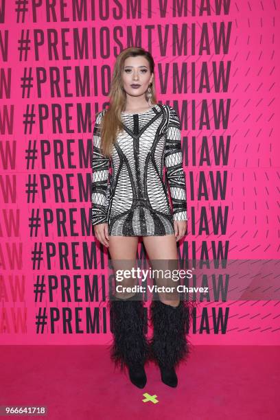 Brenda Zambrano of Acapulco Shore attends the MTV MIAW Awards 2018 at Arena Ciudad de Mexico on June 2, 2018 in Mexico City, Mexico