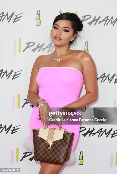 Karla J attends PHAME Expo 2018 on June 3, 2018 in Los Angeles, California.