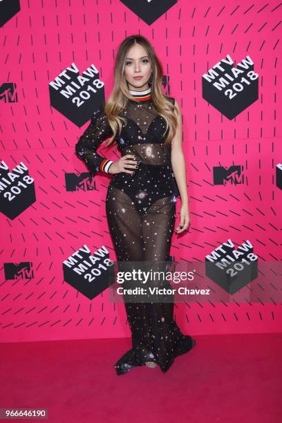 Ana Mena attends the MTV MIAW Awards 2018 at Arena Ciudad de Mexico on June 2, 2018 in Mexico City, Mexico