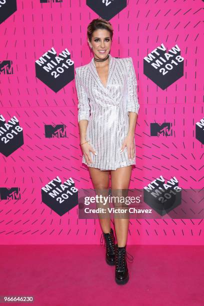Regina Murguia attends the MTV MIAW Awards 2018 at Arena Ciudad de Mexico on June 2, 2018 in Mexico City, Mexico