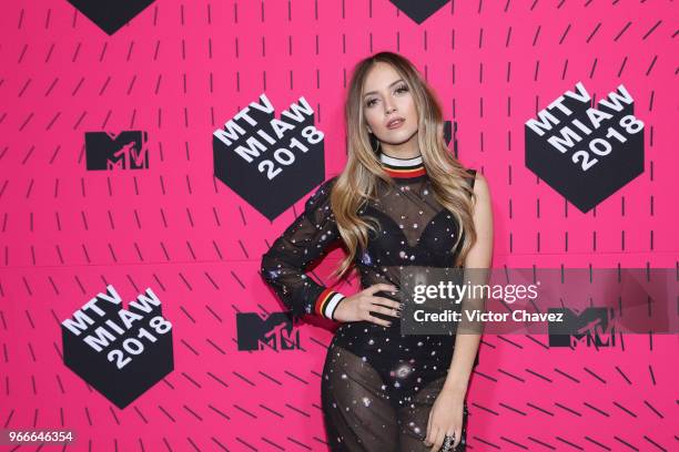 Ana Mena attends the MTV MIAW Awards 2018 at Arena Ciudad de Mexico on June 2, 2018 in Mexico City, Mexico