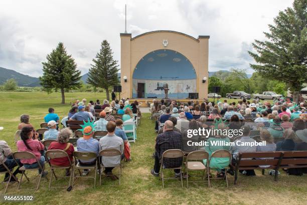 Maggie McGuane, the daughter of the late Margot Kidder, remembers her mother at a memorial service in Kidder's hometown of Livingston, MT on May 31,...