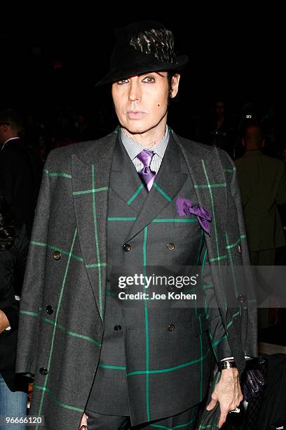 Patrick McDonald attends the Academy of Art University Fall 2010 fashion show during Mercedes-Benz Fashion Week at The Tent at Bryant Park on...