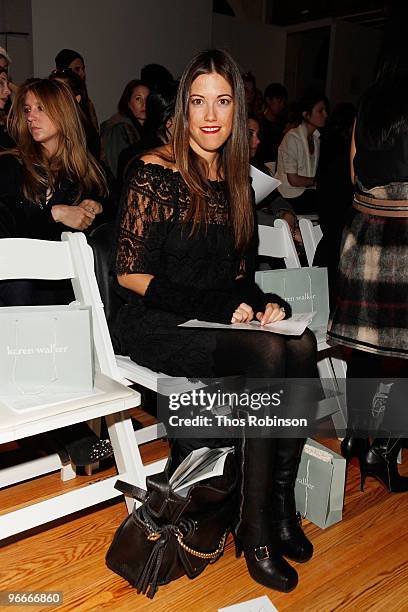 Cosmopolitan's Amri Kibbler attends the Karen Walker Autumn/Winter 2010 fashion show during Mercedes-Benz Fashion Week at the Altman Building on...