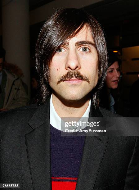 Actor Jason Schwartzman attends the Band Of Outsiders/Boy Fall 2010 Fashion Show during Mercedes-Benz Fashion Week at Milk Studios on February 13,...