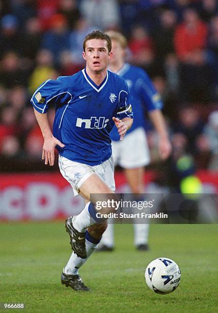 Barry Ferguson of Rangers in action during the Scottish Premier Division match against Hearts played at Tynecastle, in Edinburgh, Scotland. Rangers...