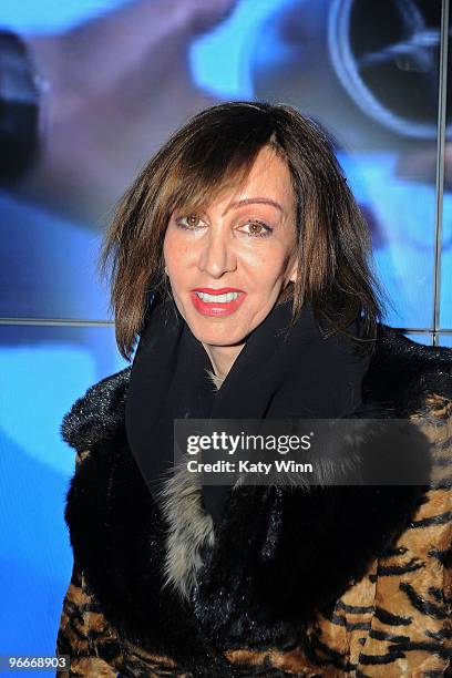 Journalist Merle Ginsberg attends Mercedes-Benz Fashion Week at Bryant Park on February 13, 2010 in New York City.