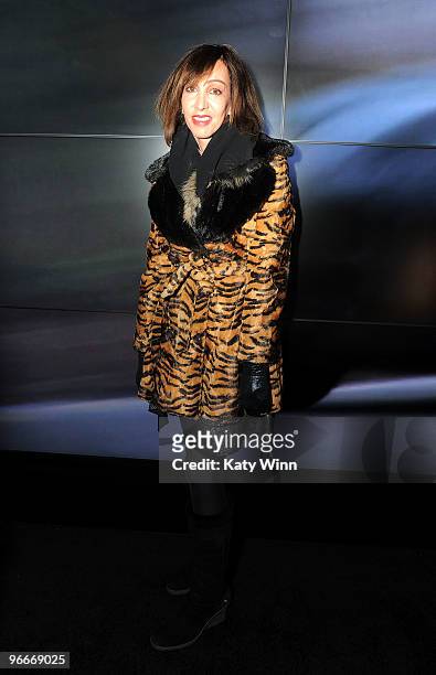 Journalist Merle Ginsberg attends Mercedes-Benz Fashion Week at Bryant Park on February 13, 2010 in New York City.