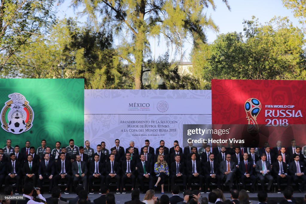 Enrique Pena Nieto Farewells Mexico National Team Ahead of the 2018 FIFA World Cup Russia