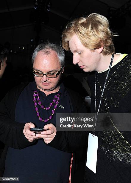 Mickey Boardman of Paper Magazine attends Mercedes-Benz Fashion Week at Bryant Park on February 13, 2010 in New York City.