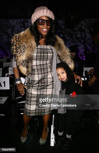 Celebrity stylist June Ambrose and daughter Summer Ambrose attend the Zang Toi Fall/Winter 2010 fashion show at Touch on February 13, 2010 in New...