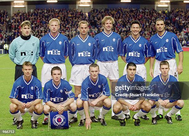 Rangers team group before the UEFA Cup third round match against Kaiserslautern played at Ibrox, in Glasgow, Scotland. Rangers won the match 1-0. \...