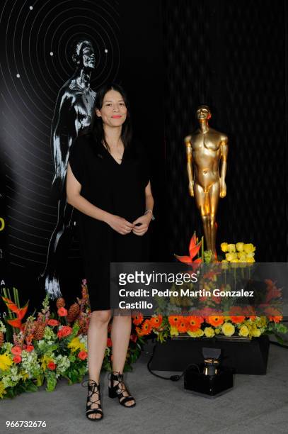Sofia Carrillo, director of Cerulia and nominated for best Animated Short Film, poses during a photo-call ahead of 60th Ariel Awards nominees...