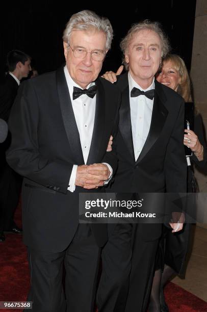 Actor Gene Wilder and Lifetime Achievement Honoree Production Designer Terence Marsh attend the 14th Annual Art Directors Guild Awards at The Beverly...