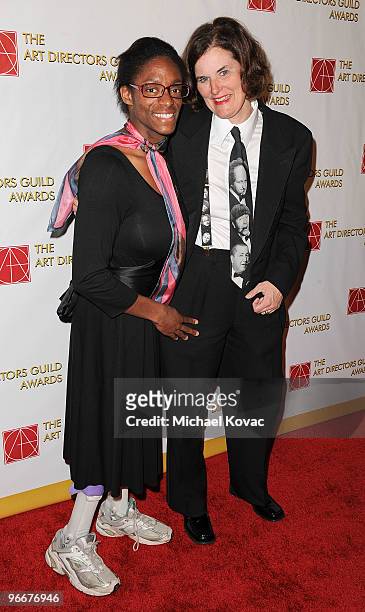 Comedian Paula Poundstone and daughter Toshia attend the 14th Annual Art Directors Guild Awards at The Beverly Hilton Hotel on February 13, 2010 in...