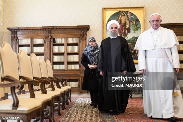 Le pape François a reçu le 26 janvier 2016 le président iranien Hassan Rohani en audience au Vatican. Le pape a appelé la République islamique à...