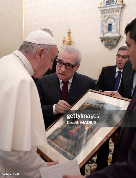Le pape François a reçu en audience privée au Vatican le 30 Novembre 2016 le réalisateur américain Martin Scorsese, de passage à Rome pour présenter...