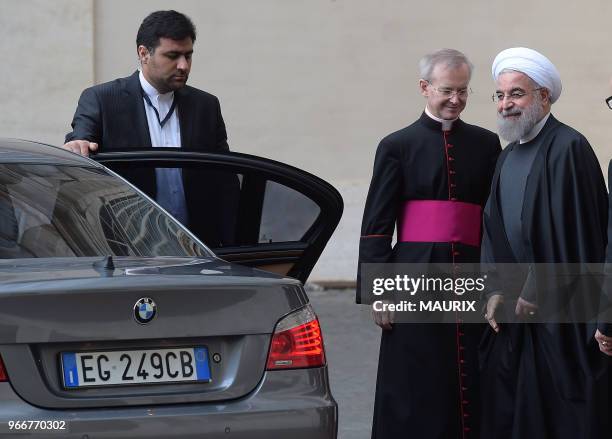 Le pape François a reçu le 26 janvier 2016 le président iranien Hassan Rohani en audience au Vatican. Le pape a appelé la République islamique à...