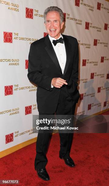 Actor Warren Beatty attends the 14th Annual Art Directors Guild Awards at The Beverly Hilton Hotel on February 13, 2010 in Beverly Hills, California.