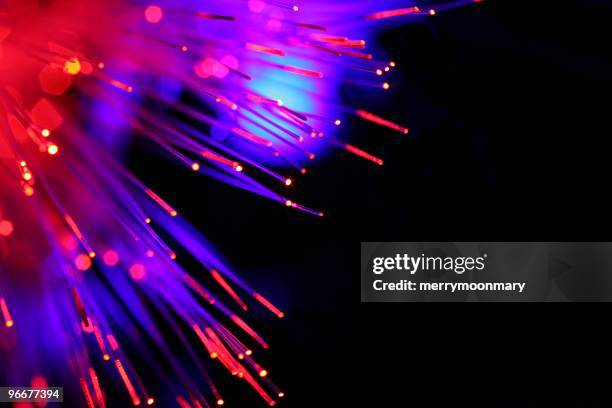 fibre ottiche, luci 5 - appuntito foto e immagini stock