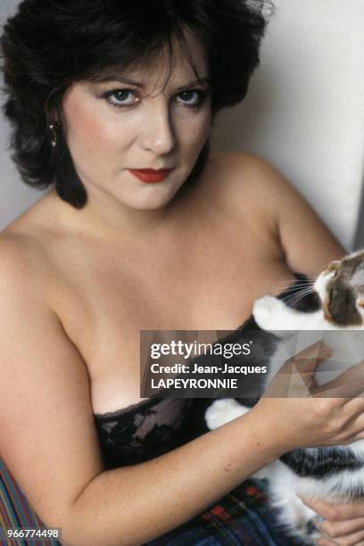 Portrait de Josiane Balasko le 18 janvier 1983 à Paris, France.