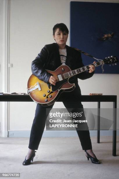 Portrait de Josiane Balasko le 14 septembre 1983 à Paris, France.
