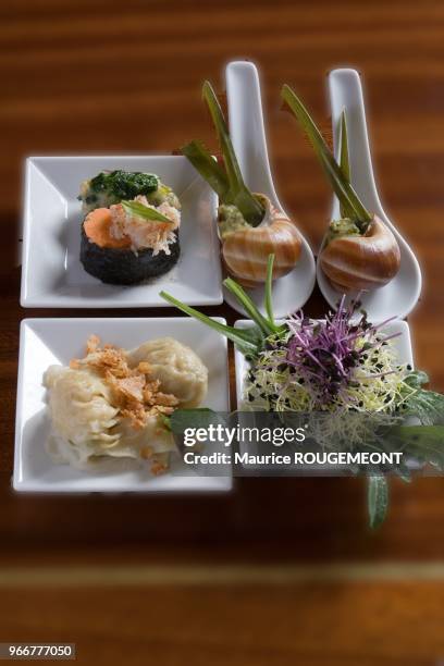 Assiette vapeur. Chef cuisinier: Elisabeth Lefèbvre.