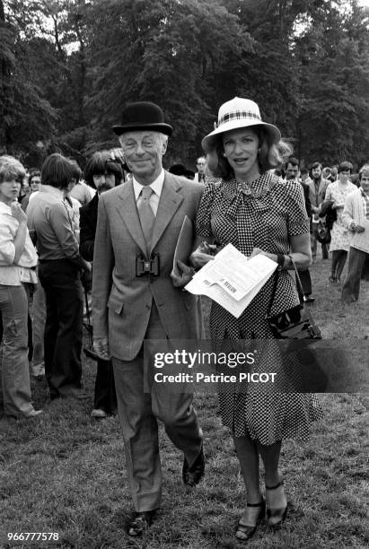 Baron Guy of Rothschild with his wife Marie-Helene.