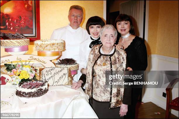 Michel Hazebroucq Mireille Mathieu Marcelle Mathieu Monique Mathieu.