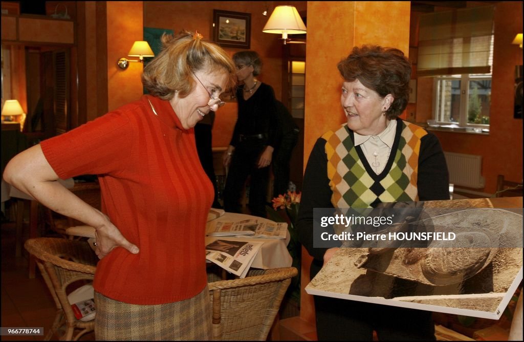 Vernissage au Moulin de Wantzenau de l exposition des oeuvres de Chantal,Claude et Anna D Orleans Princesses de France