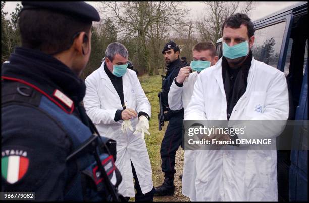 Simulated turn of events on hostile foreign territory. Italian and Spanish riot police are in charge of providing security for the arrival of a group...