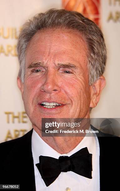 Actor Warren Beatty attends the 14th annual Art Directors Guild Awards at the Beverly Hilton Hotel on February 13, 2010 in Beverly Hills, California.