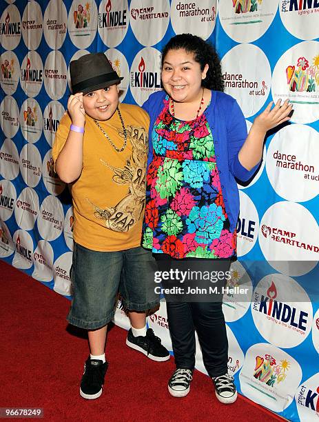 Actors Rico Rodrigues and Raini Rodriguez attend the UCLA Dance Marathon Fundraiser for the benefit of the Elizabeth Glaser Pediatric Aids Foundation...