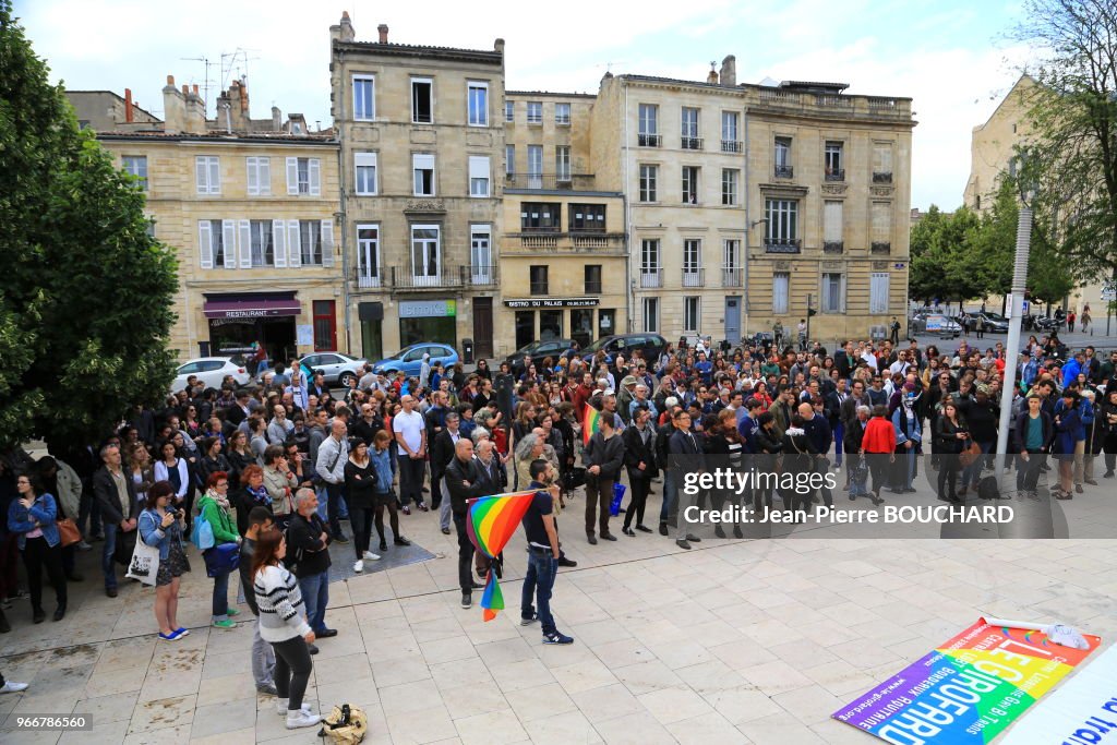 Hommage aux victimes de l?attentat terroriste d?Orlando du 12 juin 2016