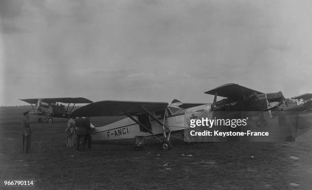Avion sanitaire de la Croix-Rouge au Bourget, France le 29 août 1934.