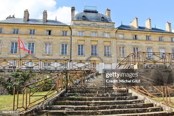 Chateau de Sourches le 18 septembre 2016, Saint-Symphorien, France. Pendant la seconde guerre mondiale 1940-1945 il fût requisitionné par l'état...