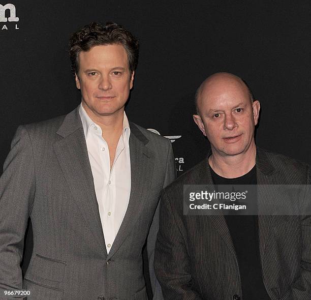 Actor Colin Firth and Writer Nick Hornby attend the Outstanding Performance of the Year Ceremony during the 2010 Santa Barbara International Film...