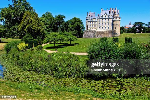 Chateau de Brissac, 18 juillet 2016, le plus haut de France , Brissac-Quincé, Maine et Loire, France. Le roi Louis XIII y accueilli Marie de Medicis...