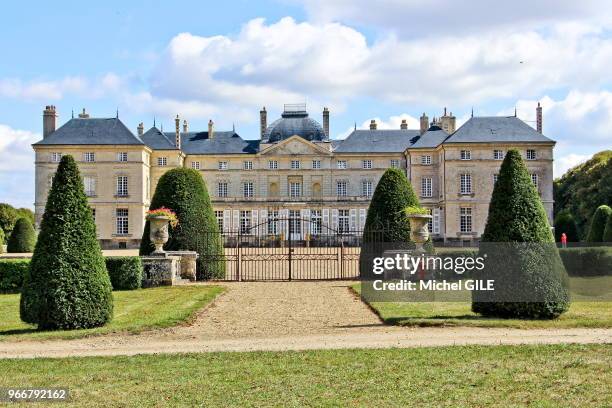 Chateau de Sourches le 18 septembre 2016, Saint-Symphorien, France. Pendant la seconde guerre mondiale 1940-1945 il fût requisitionné par l'état...