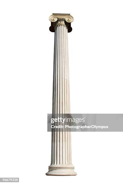 isolated column - corinthian column stock pictures, royalty-free photos & images