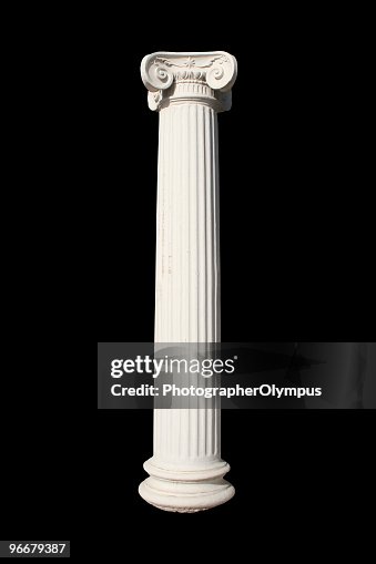 Colonna bianco su nero Colonna bianco su nero
